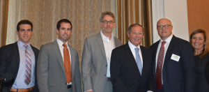 Clarke Talone, second from left, served as a panelist at the Mid Atlantic Real Estate Journal's 2016 Philadelphia Forecast event, held September 16 in Philadelphia.